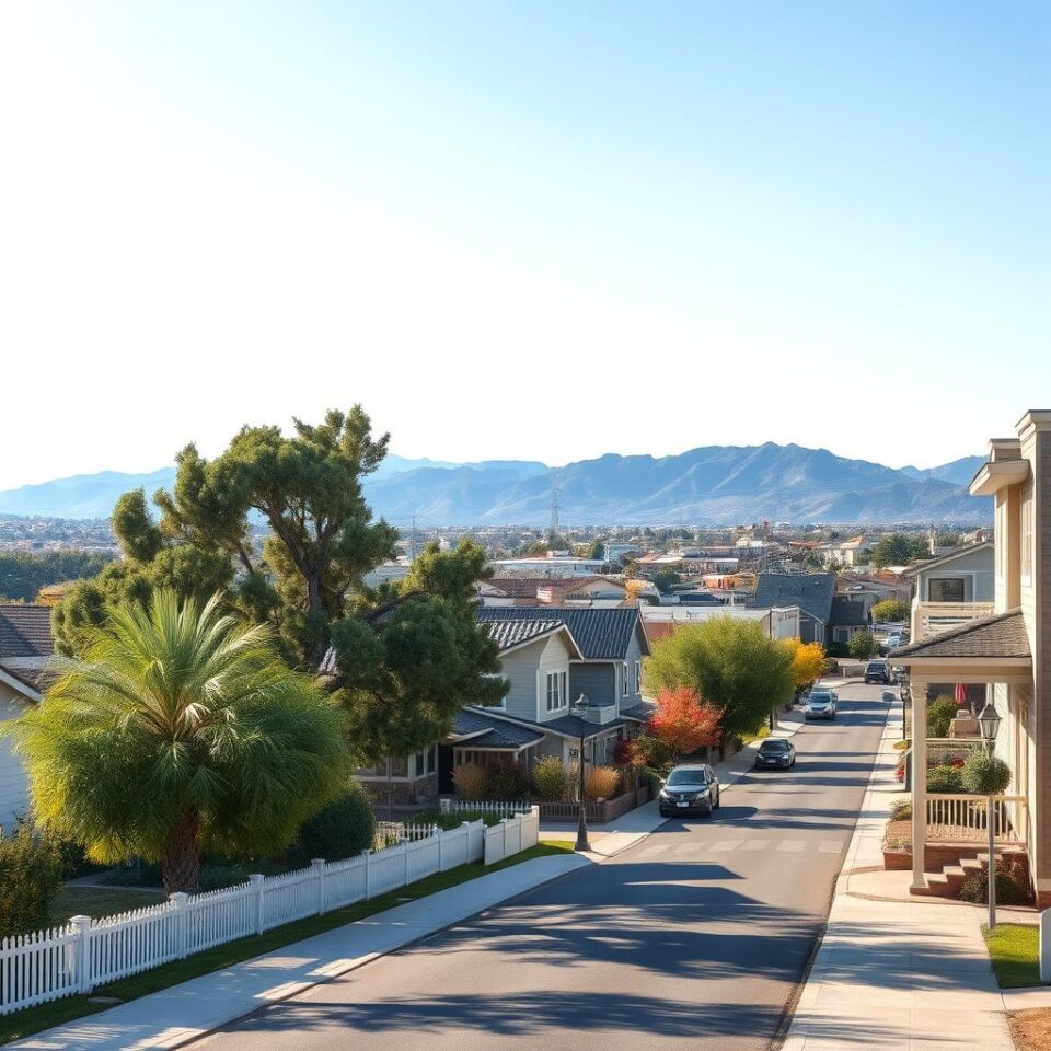 A modern stucco home in Enterprise, Nevada, with a newly installed concrete tile roof under a clear desert sky, a Storm Guard Roofing truck visible in the driveway.